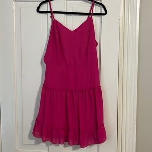 Hot pink she sky dress